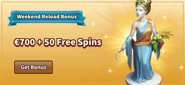 My Empire Casino week-end reload bonus