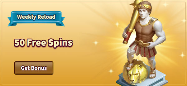 My Empire Casino weekly reload bonus