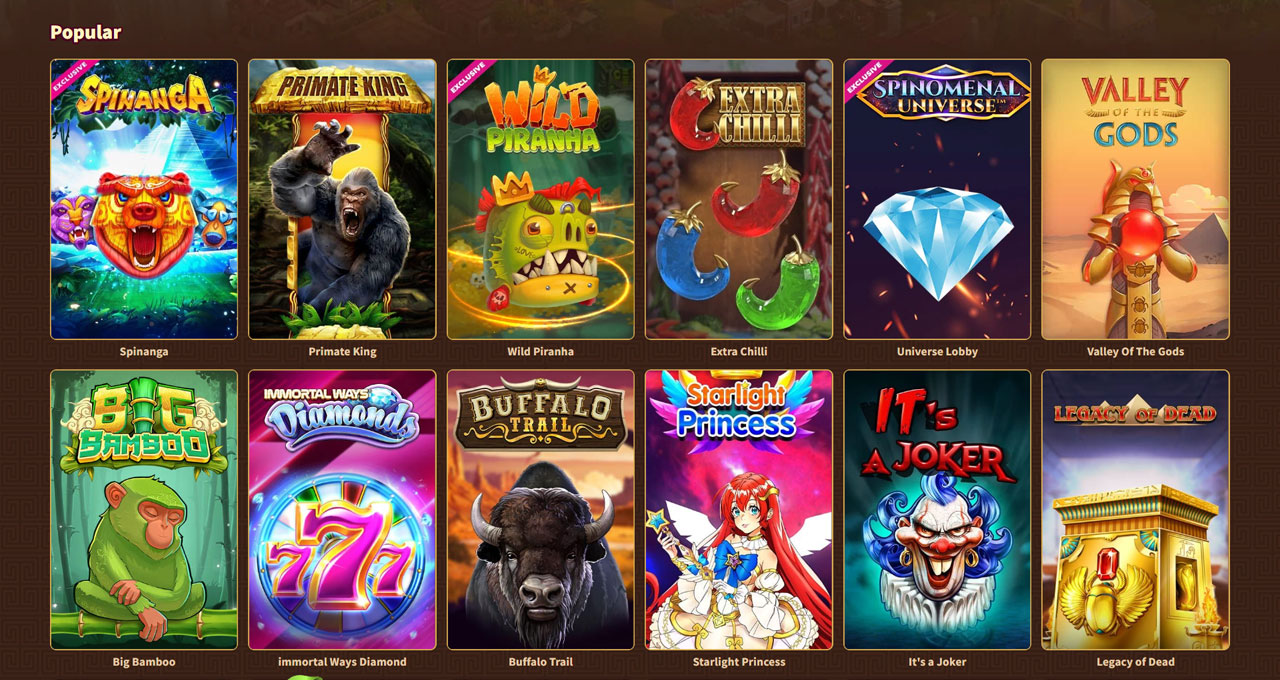 My Empire Casino Popular Games